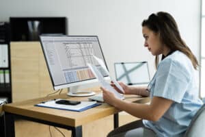 medical office administrator in the office