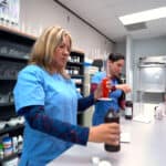 Miami pharmacy tech student classes: practicing at the pharmacy lab