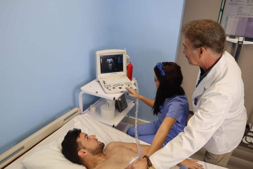 FVI student and instructor practicing their EKG skills